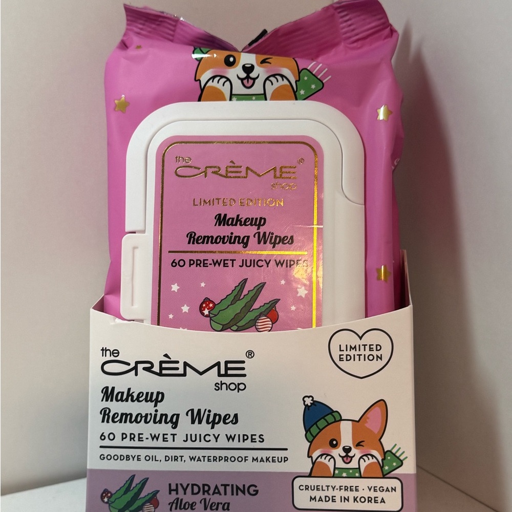 Pink Makeup Removing Wipes The Creme Shop